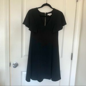 Calvin Klein Little Black Dress - Ruffle Sleeve